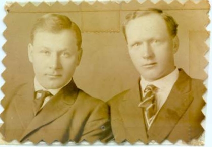 Emil Grams with brother Henry Grams
