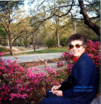 Emogene Knuth in Central Park in 1988
