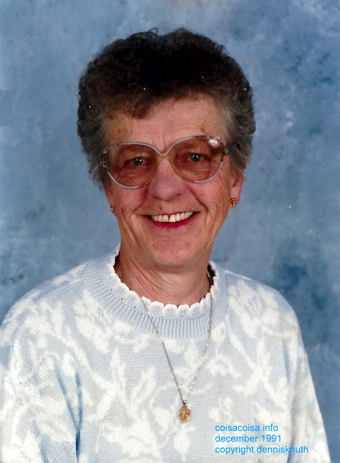 Emogene Knuth formal photograph with a smile