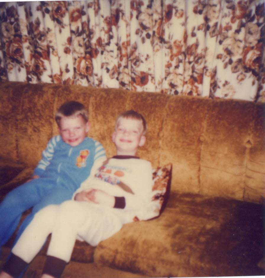 Nathan and Justin Moore in 1985