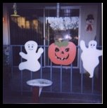 Halloween Crafts on the porch
