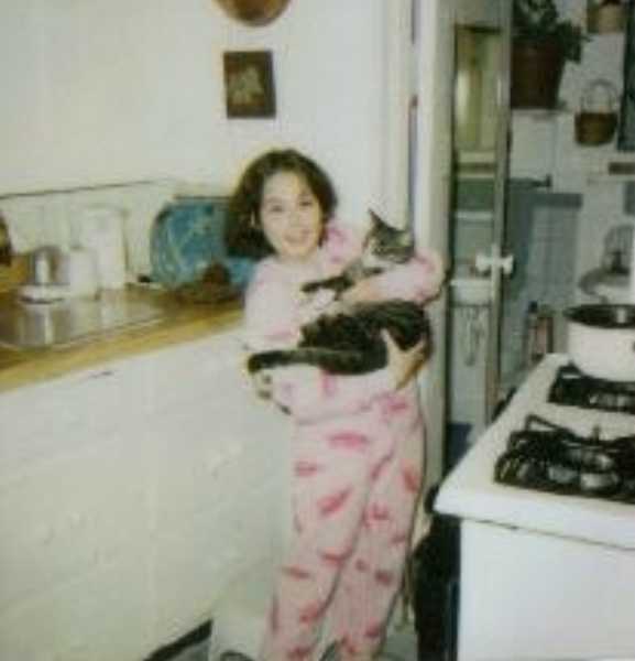 Talia and her cat in Great Falls Montana