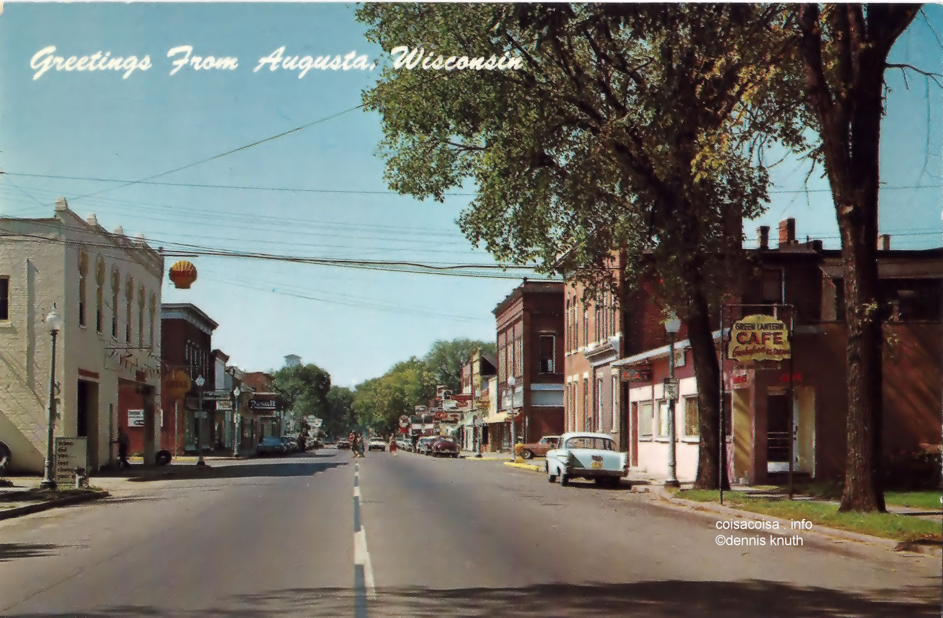 Post Card of Augusta wisconsin Greeting from Augusta
