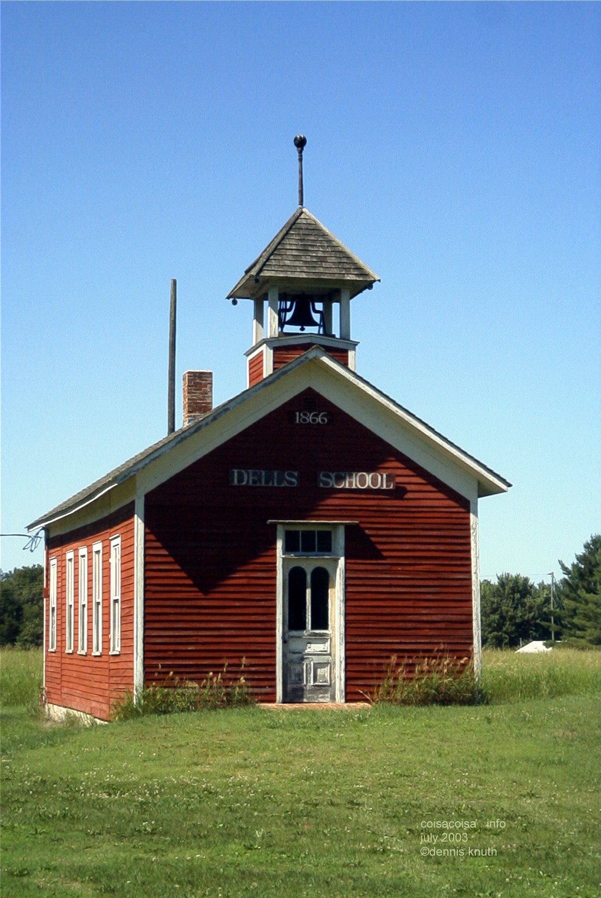 Dells School, A Rural School, was used until 1958