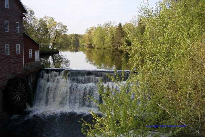 Augusta Wisconsin spring at the Dells Mill and dam