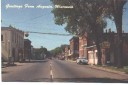 Augusta Wisconsin Main Street from a postcard in 1956