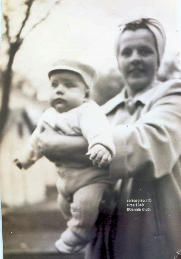 Dennis Knuth at four months and Emogene