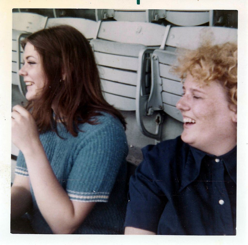 Janet and Lois at a Brewer's Ball Game in 1971