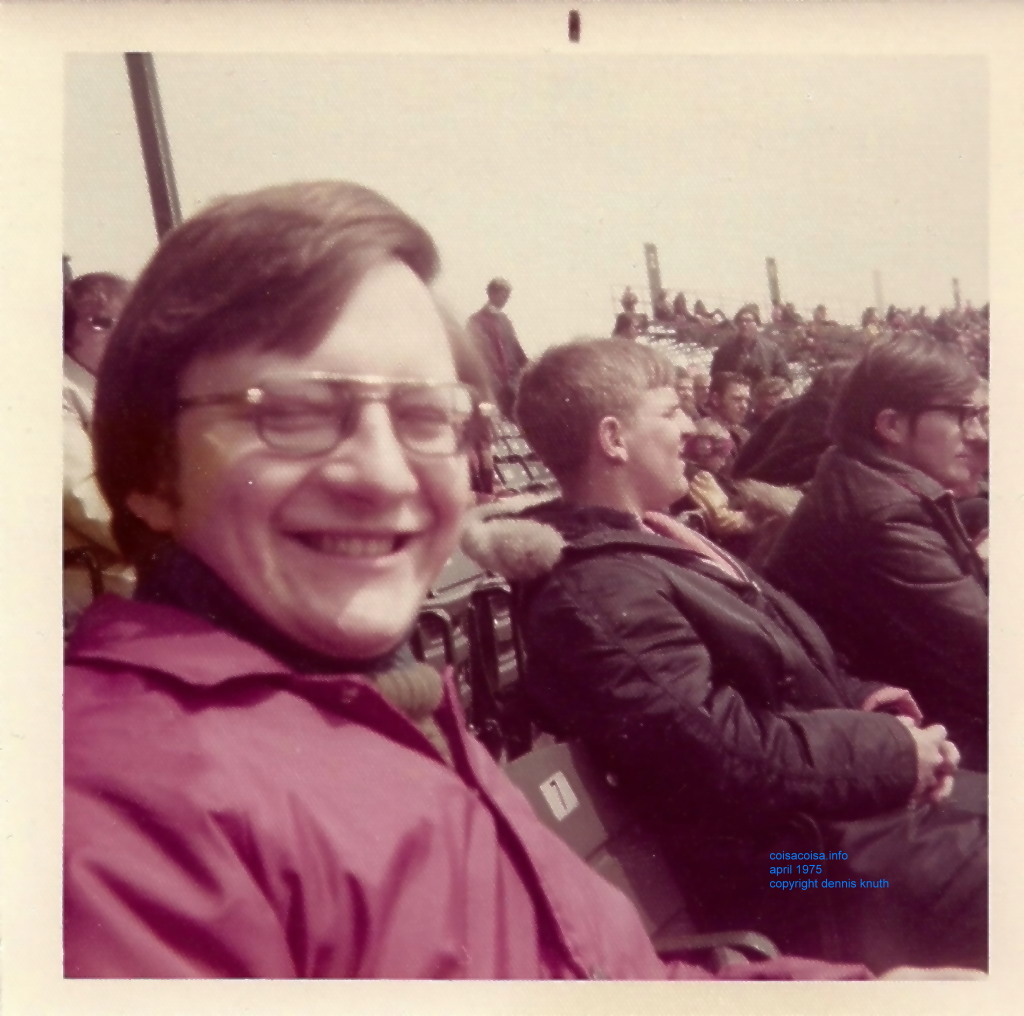 Dennis at Brewers season opener 1975