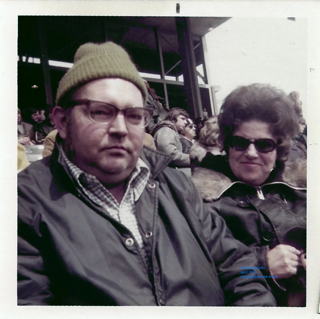 Kurt and Dorothy at opening day for the Brewers 1975
