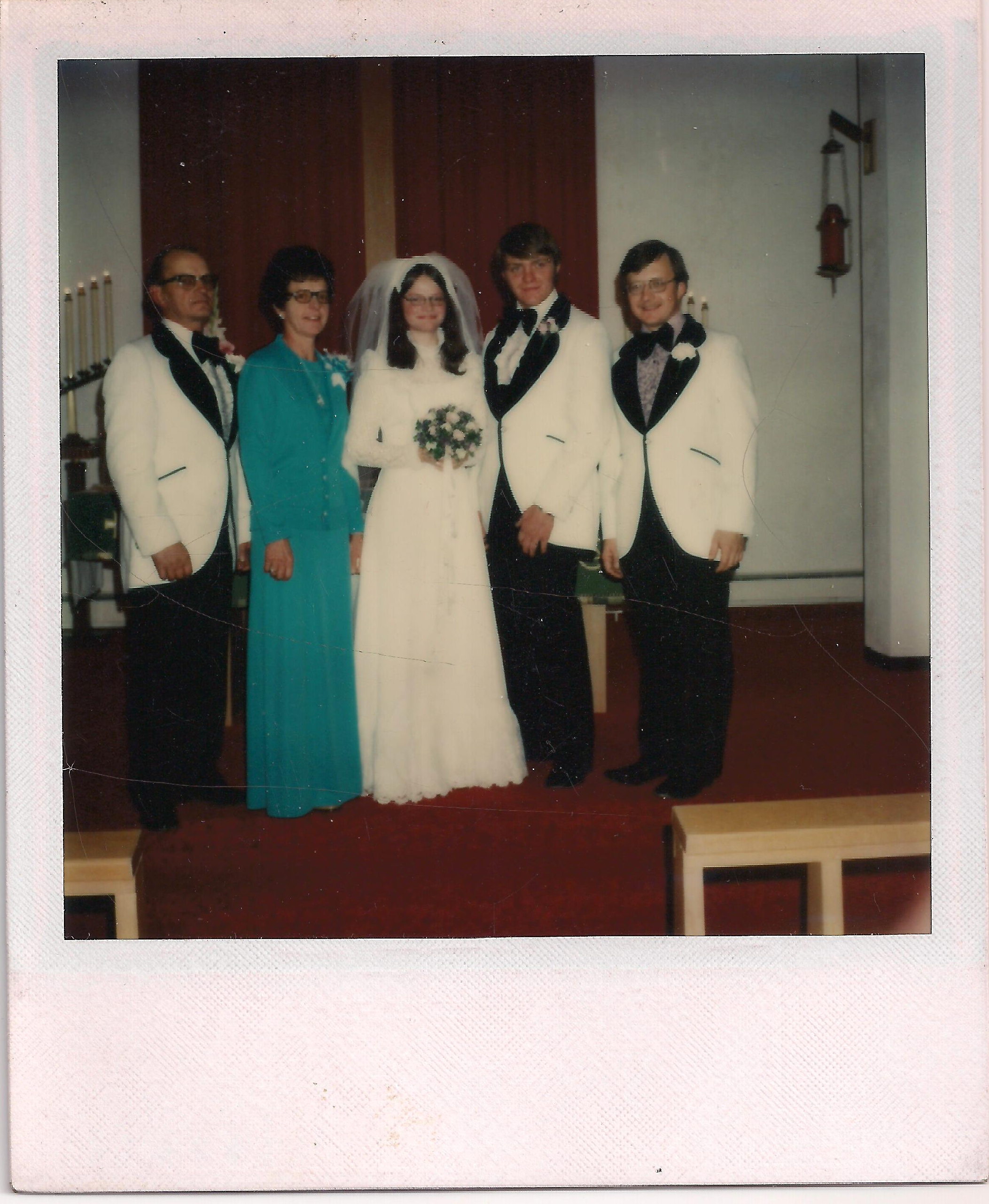 Mr and Mrs Hall Moore with father, mother and brother