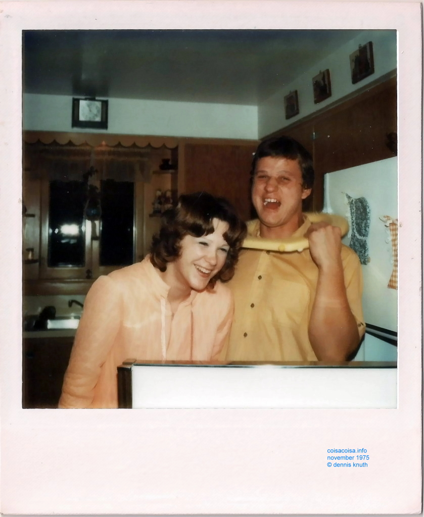 Tom and Peggy Laugh with the Refrigerator Door Open