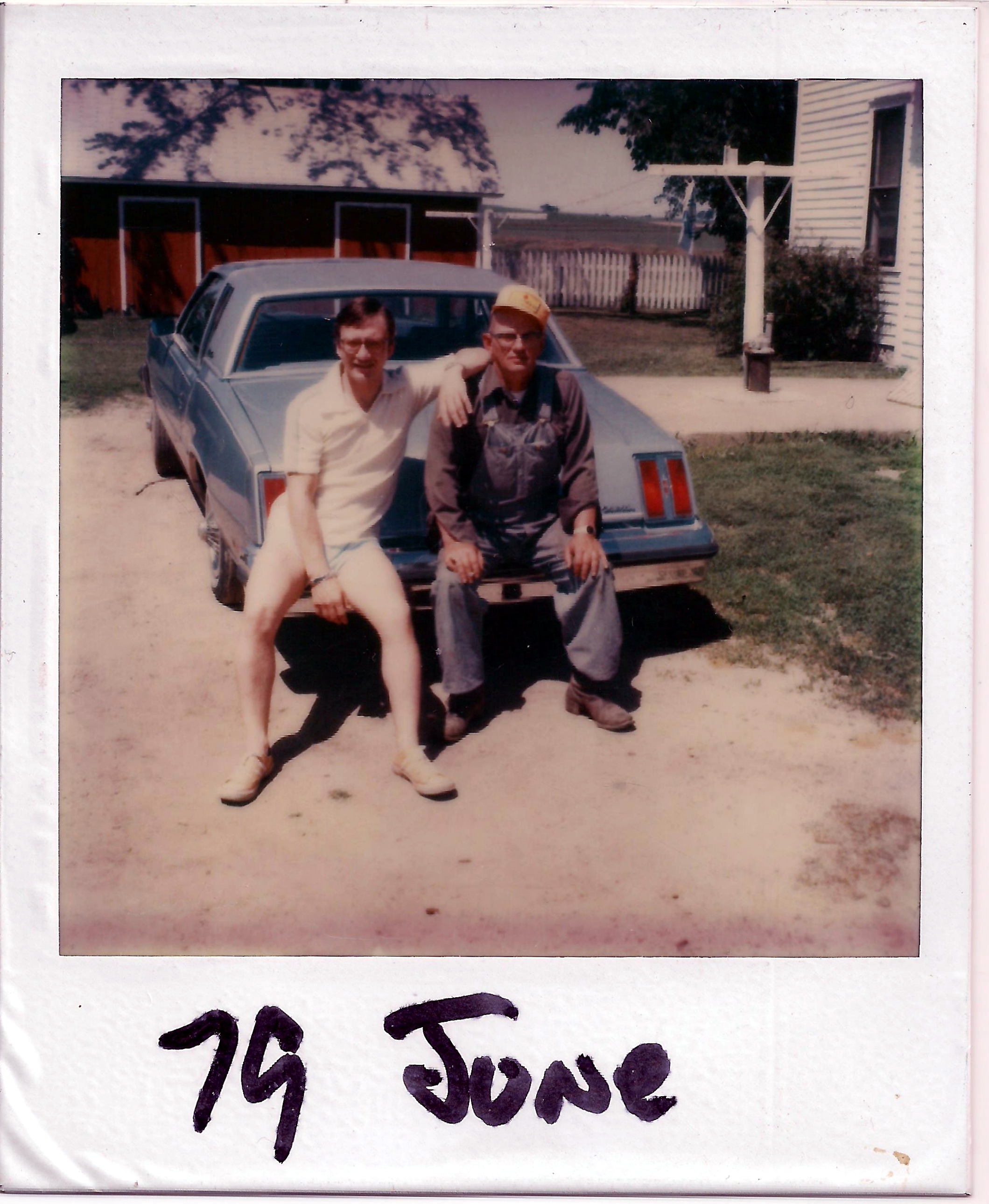 Dennis Knuth with his dad, John Knuth 1979