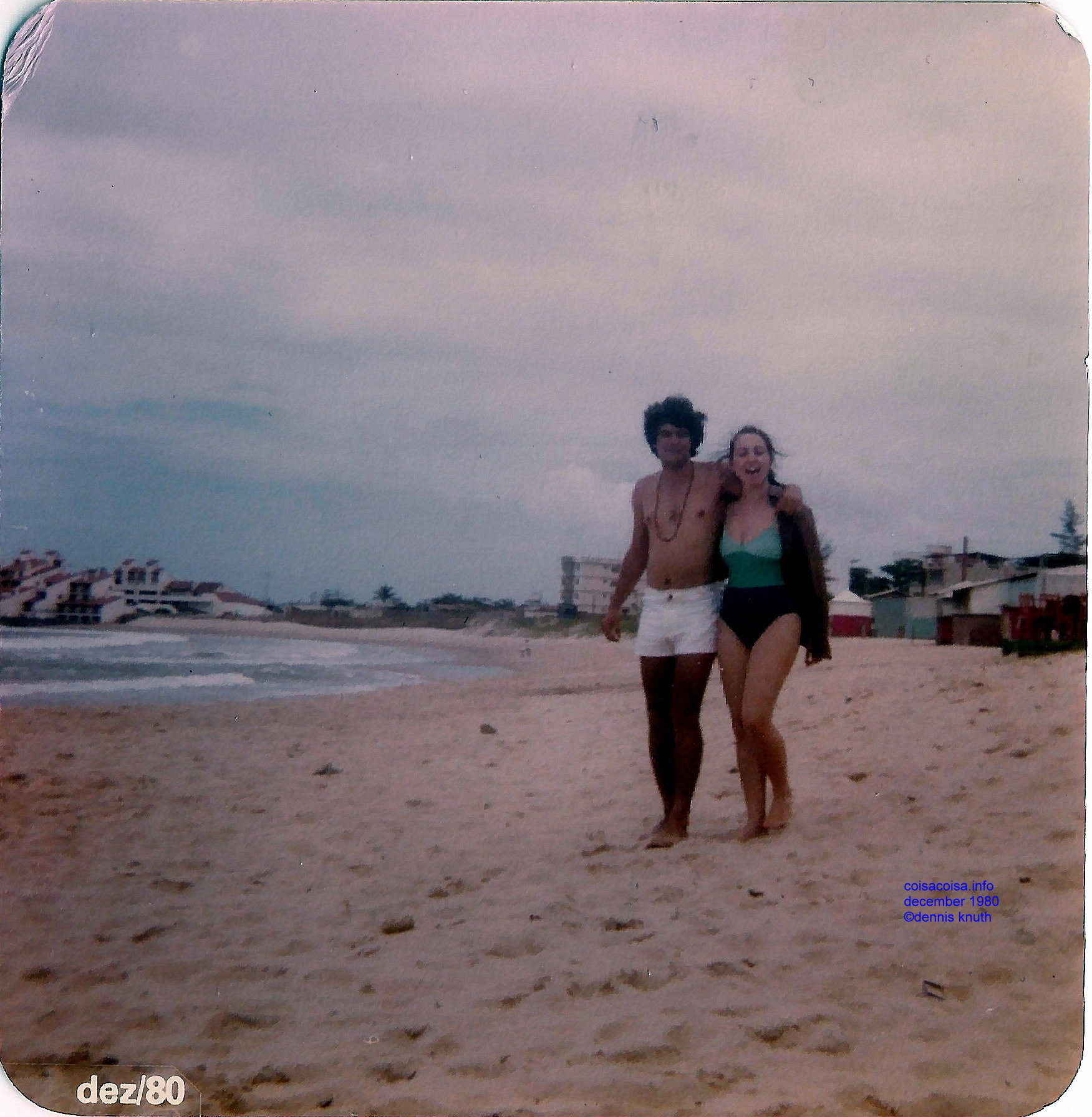 Helder and Anna on the Beach in 1980