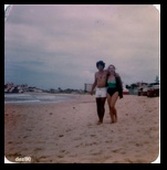 Helder and Anna on the Beach in 1980