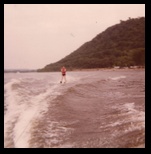 Water Skiing on the Mississippi River Lake Pepin