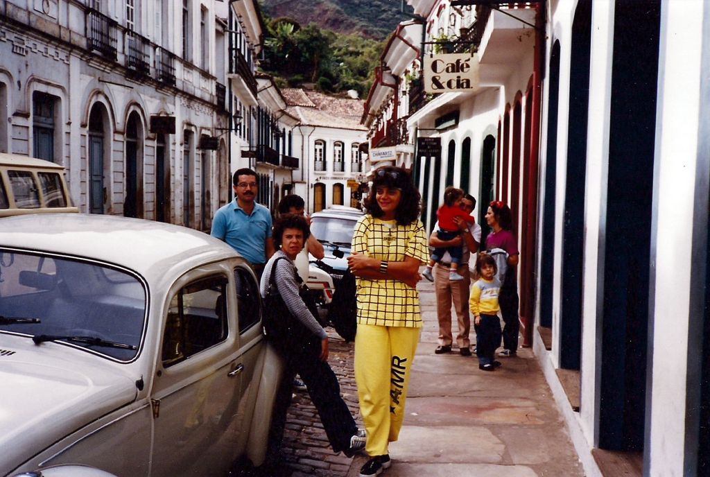 Family in the streets of Ouro Preto