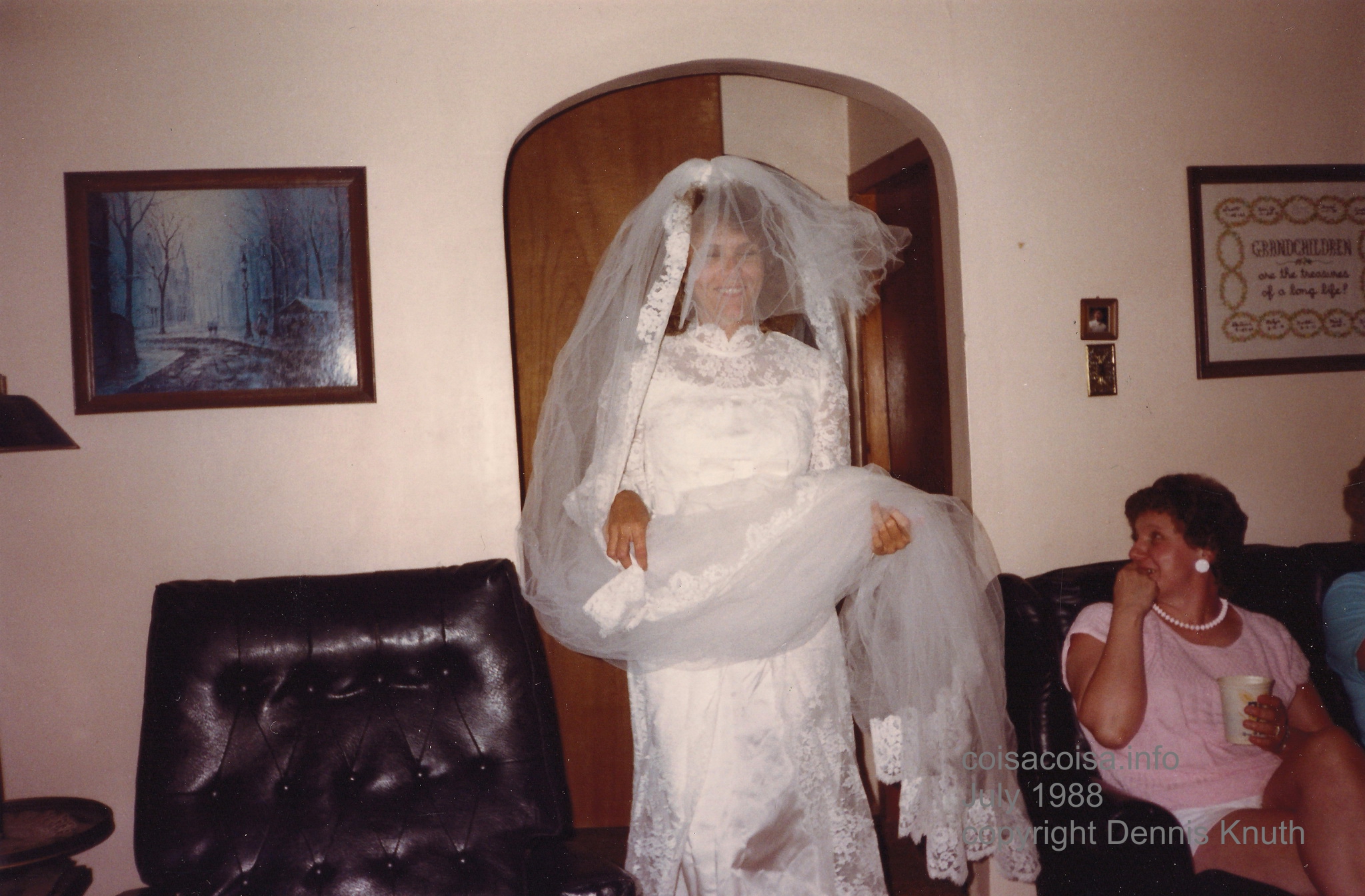 Karen Daniels in her Wedding Dress