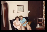 Kathy Daniels and Nancy Guse giggle together