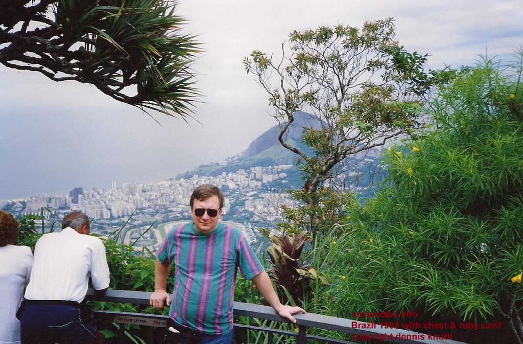 Dennis on Corcovado overlooking the city