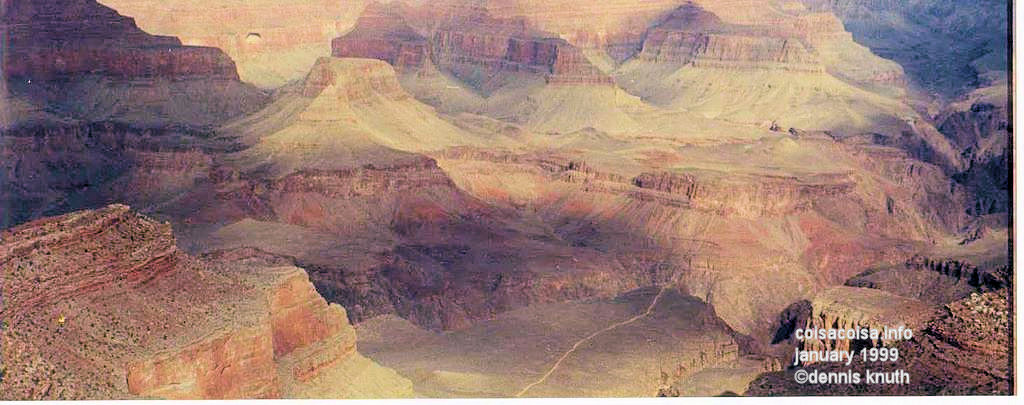 Grand Canyon panorama in 1999 photographed by Dennis Knuth