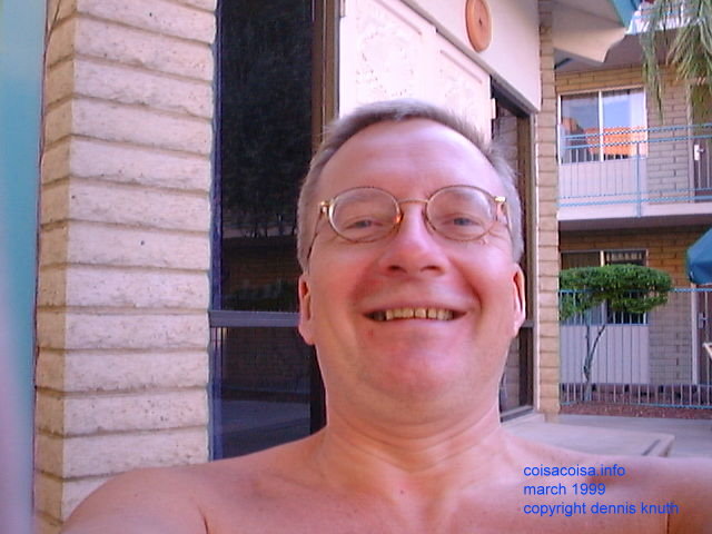 Dennis Knuth selfie in Phoenix in 1999