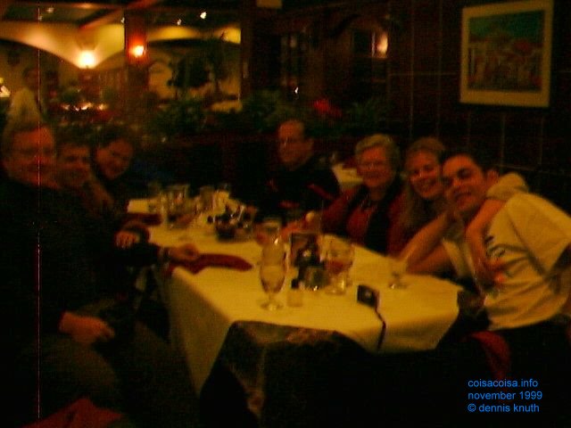 A blurry photograph at Umberto's Birthday party 1999