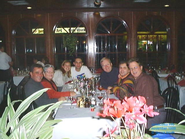 Umberto and his friends at Greenfields Restaurant