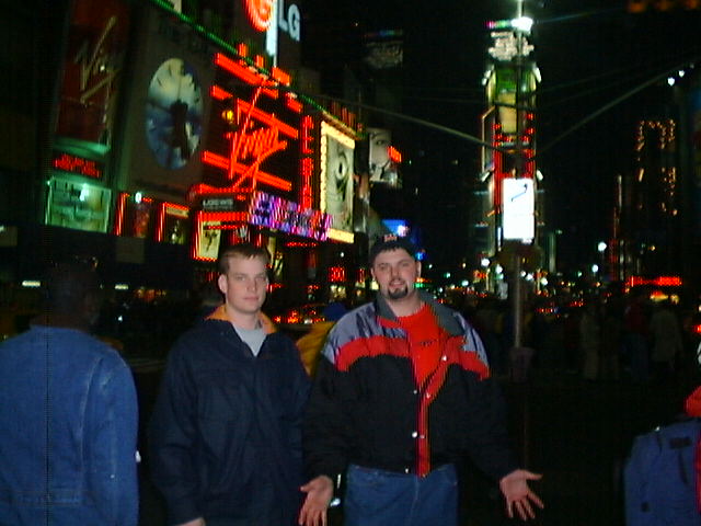 Time Square at Night in the Year 2000