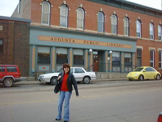 Rosangela at the Augusta Wisconsin Public Library