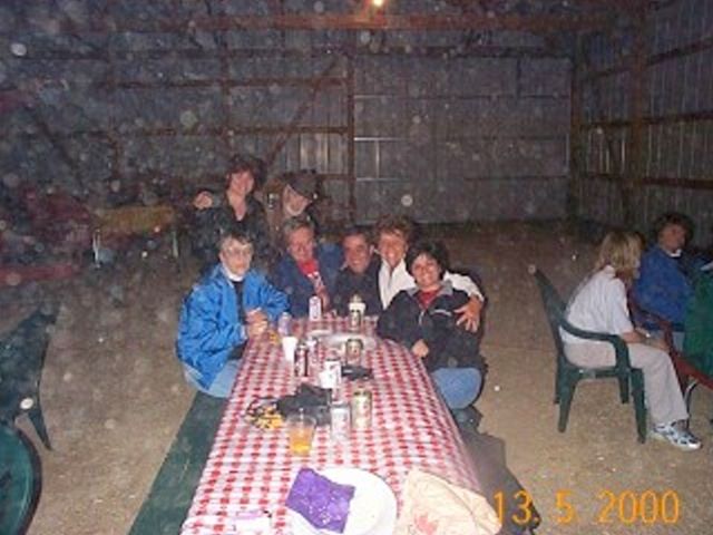 Family at Justin's graduation party in 2000