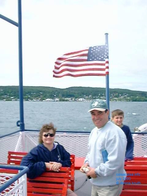 Helton and Sherri on the ferry