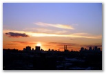 Brooklyn horizon sunset
