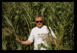 Dennis in a Wisconsin cornfield