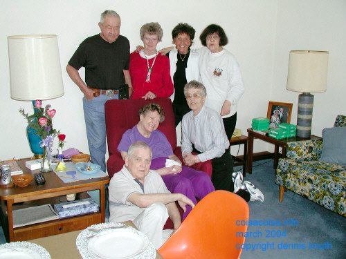 Bob Wheeler with the Grams family