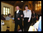 Gary and Sherri in the recessional