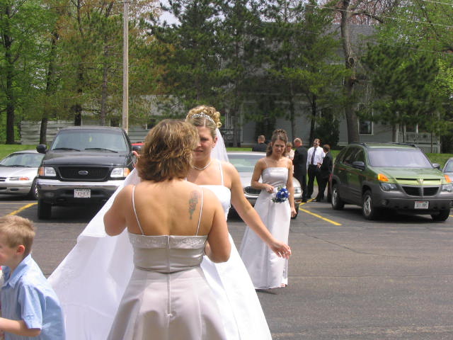 Bride and bridesmaid confusion