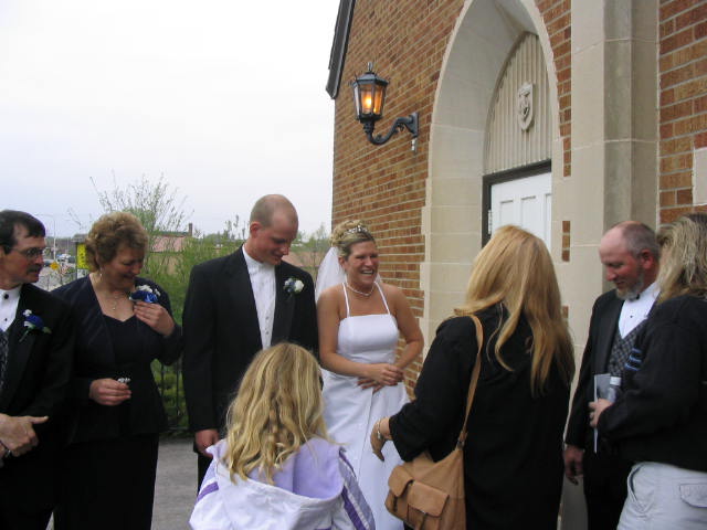 The brides parents with Nathan and Kelly