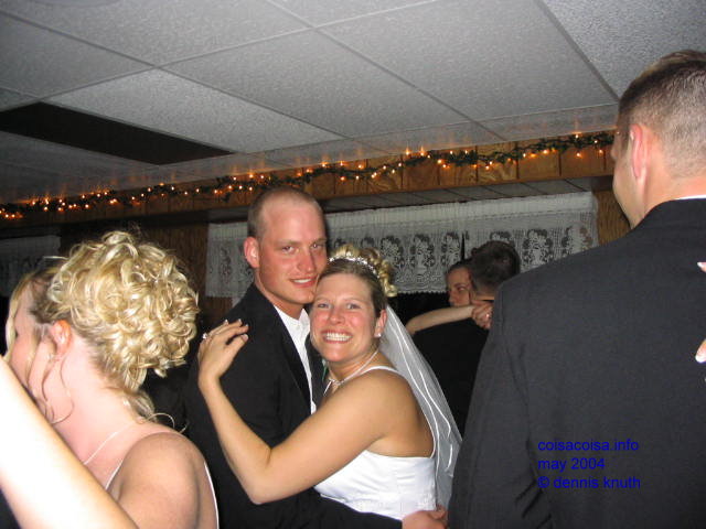 Nathan and Kelly, loving and dancing bride and groom