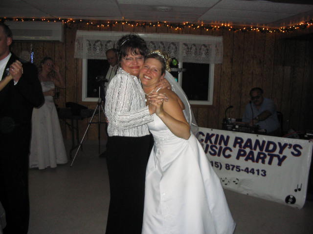 The new mother-in-law Sherri with the bride