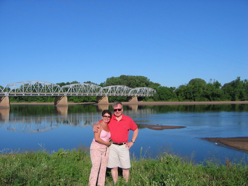 Norma and Dennis on the Chippewa River in Durand