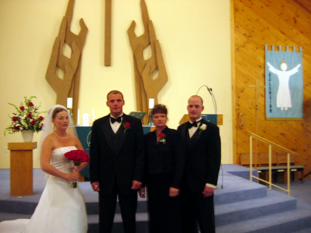 Bride and Groom with Sherri and son Nate
