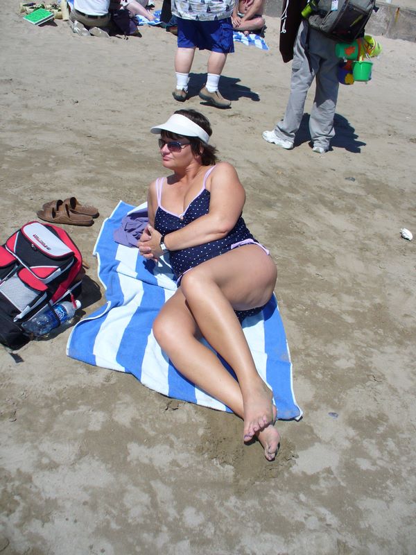 Sherri on the beach in Mexico