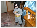 Jared as the 2 year old batman