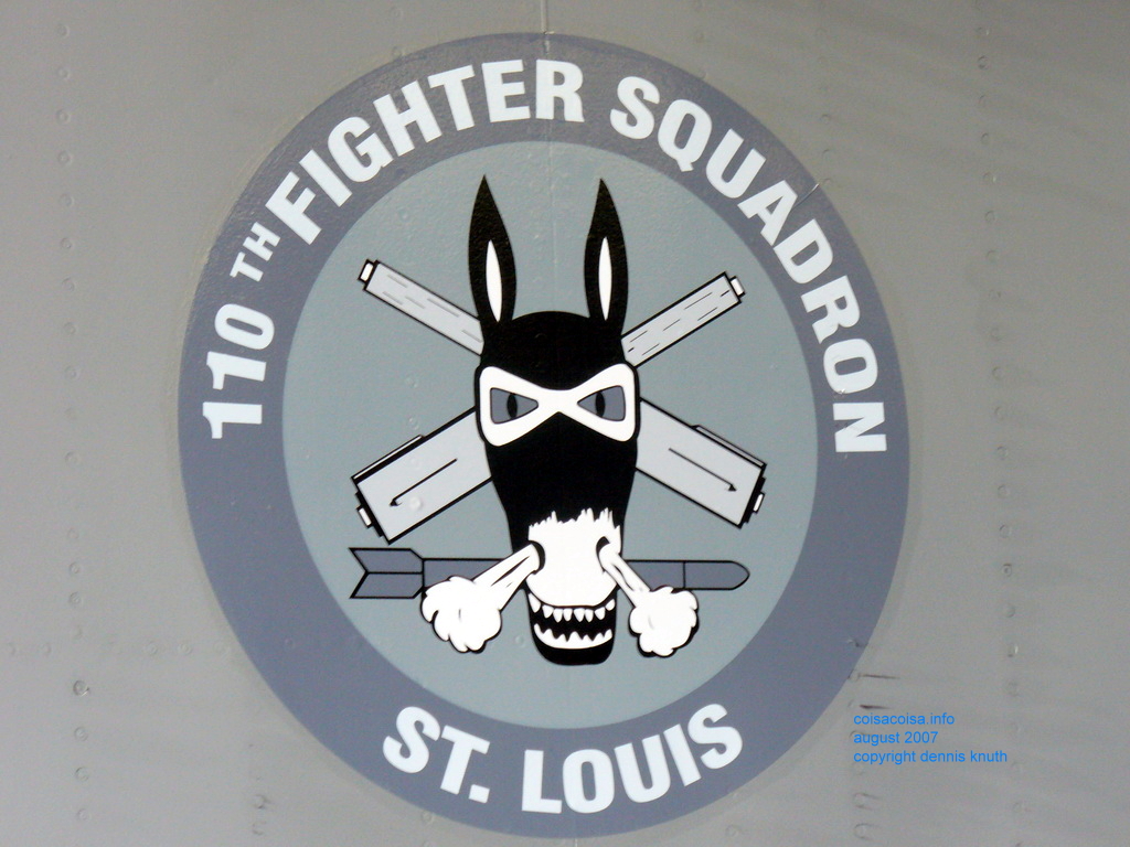 Mascot of the 110th Fighter Squardron in St Louis