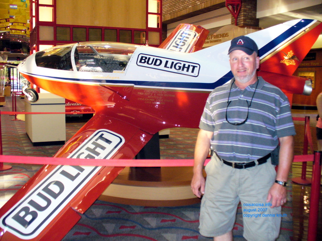 Gary and the Bud Light stunt airplane