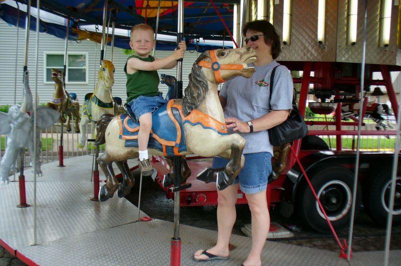 Sherri on the Merri-go-round