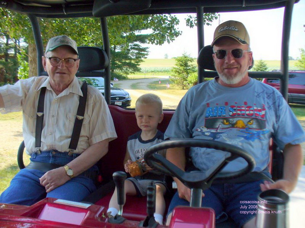 Great Grandpa John, Jared and Gary
