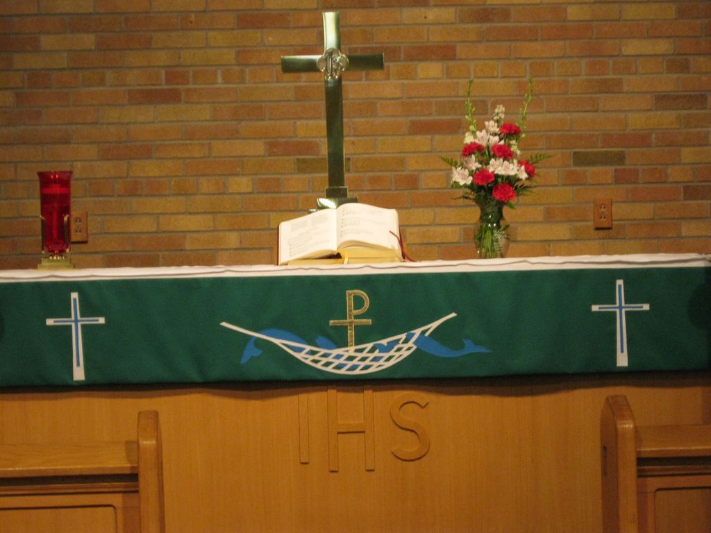 The Altar at Zion Lutheran Church in Mondovi Wisconsin
