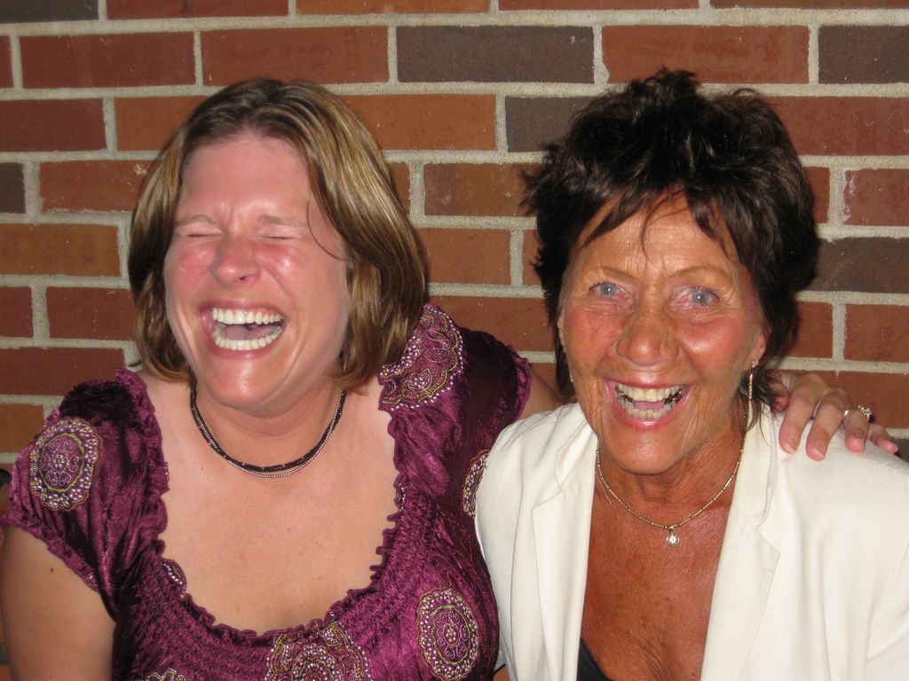 Kelly and Jeanette laugh 